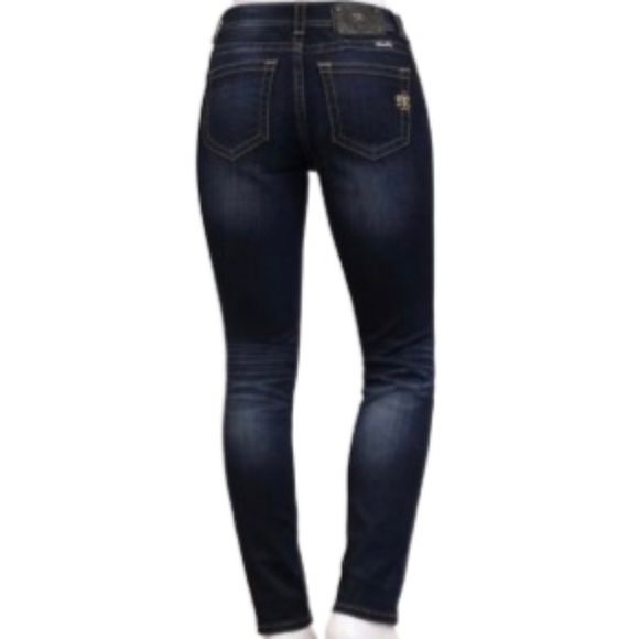 Miss Me Denim - Miss Me Women's Mid Rise Skinny Denim Blue Jeans Stretch Size 27x31 NEW